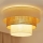 Brilagi-Iluminação de teto DENVER LUNETA 1xE27/15W/230V diâmetro 45 bege/castanho/creme