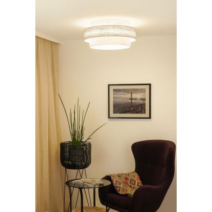 Brilagi - Iluminação de teto DOVER SPACE LED/12W/230V diâmetro 50 cm 3000K/4000K/6400K cinzento/creme