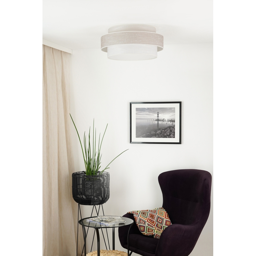 Brilagi - Iluminação de teto DOVER SPACE LED/12W/230V diâmetro 50 cm 3000K/4000K/6400K cinzento/creme