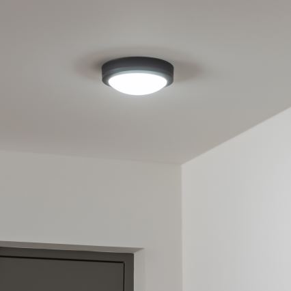 Brilagi - Iluminação de teto exterior LED LED/13W/230V diâmetro 17 cm IP54 antracite