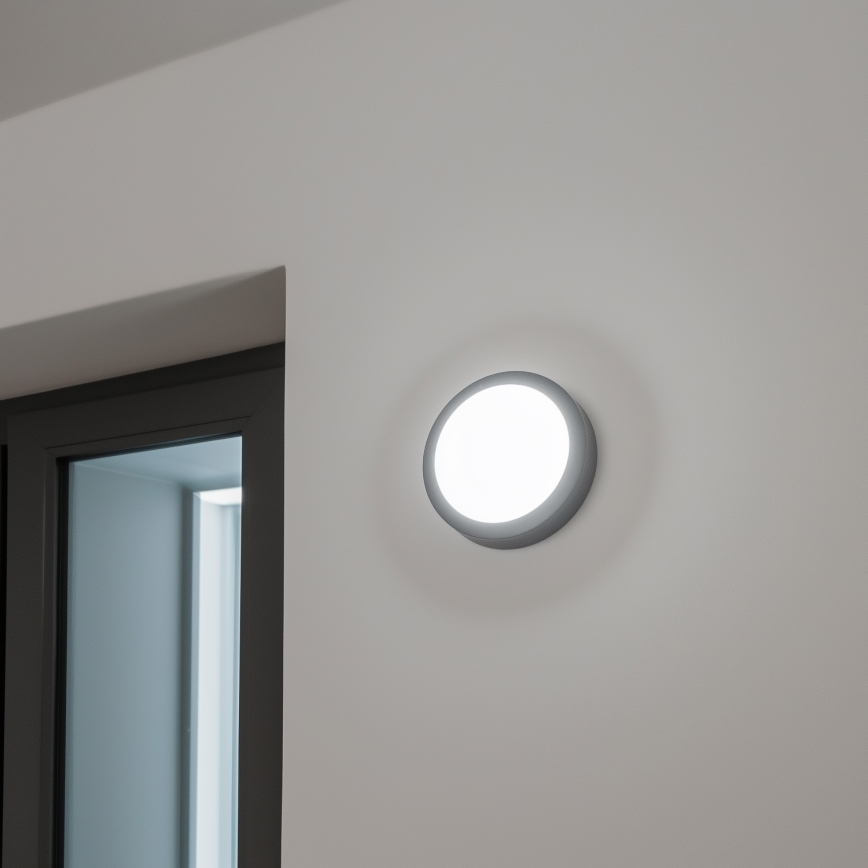 Brilagi - Iluminação de teto exterior LED LED/13W/230V diâmetro 17 cm IP54 antracite