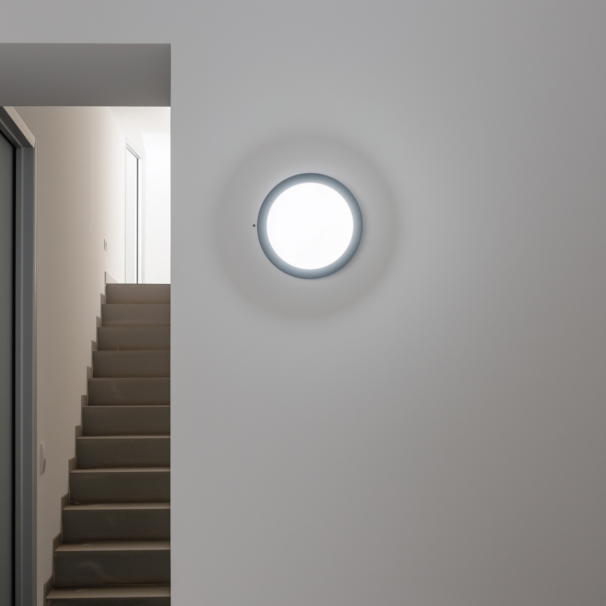 Brilagi - Iluminação de teto exterior LED LED/13W/230V diâmetro 17 cm IP54 antracite