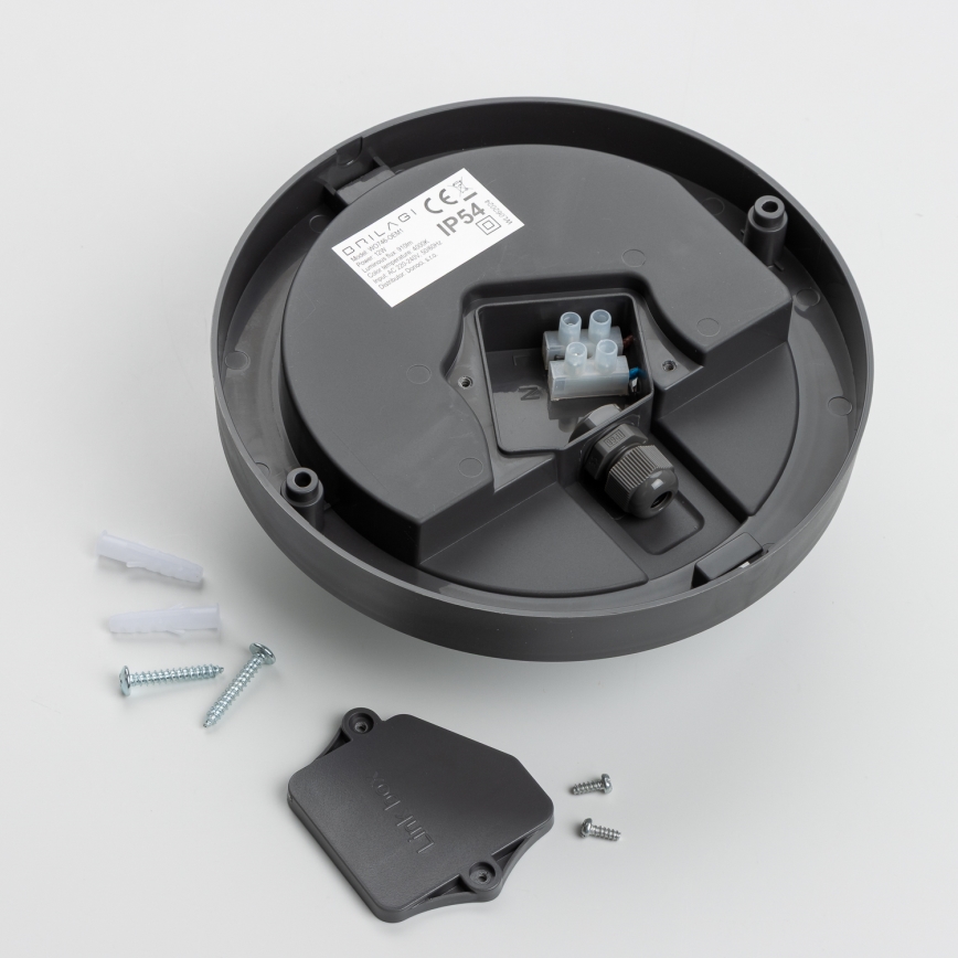 Brilagi - Iluminação de teto exterior LED LED/13W/230V diâmetro 17 cm IP54 antracite
