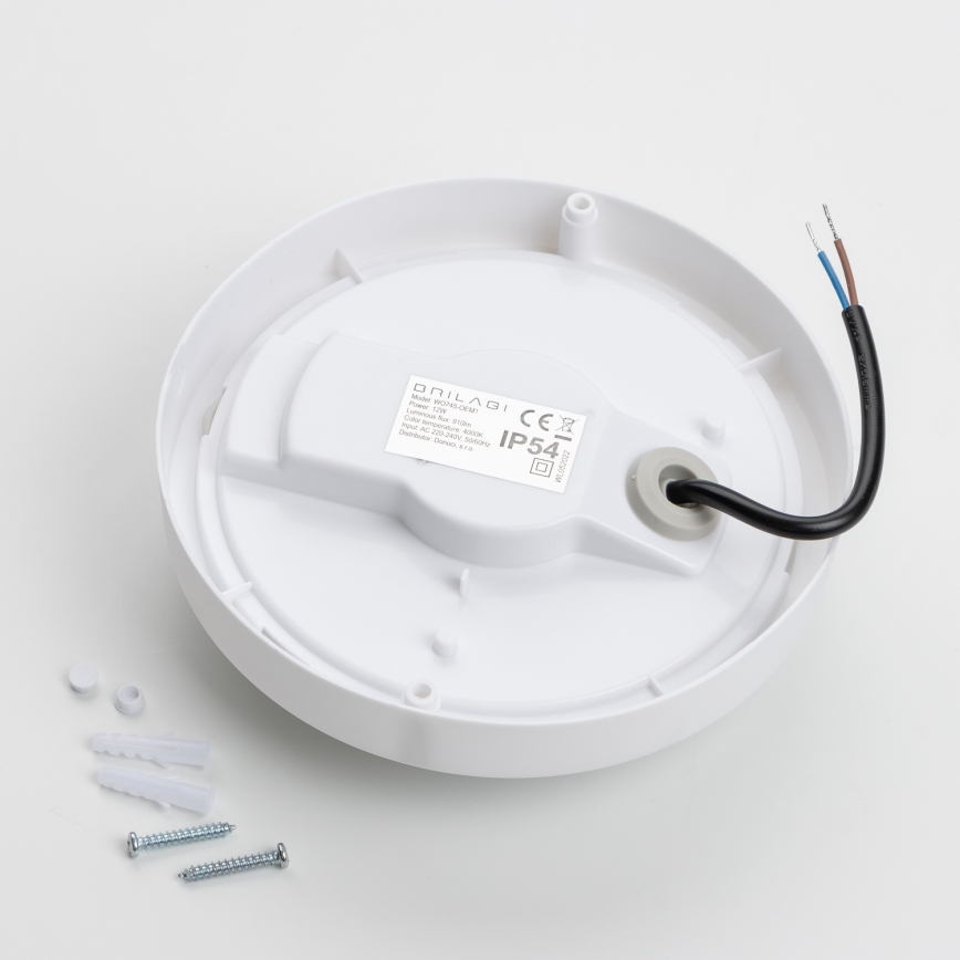 Brilagi - Iluminação de teto exterior LED LED/13W/230V diâmetro 17 cm IP54