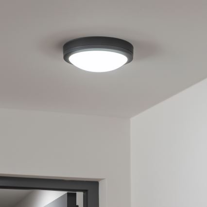 Brilagi - Iluminação de teto exterior LED LED/20W/230V diâmetro 23 cm IP54 antracite
