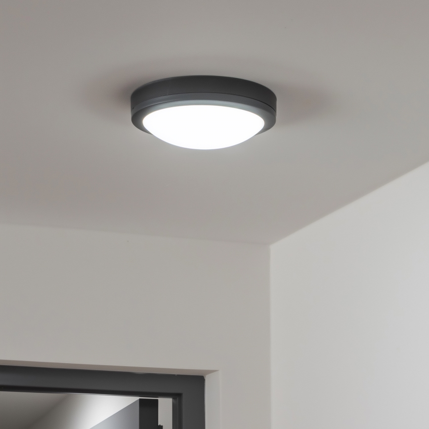 Brilagi - Iluminação de teto exterior LED LED/20W/230V diâmetro 23 cm IP54 antracite
