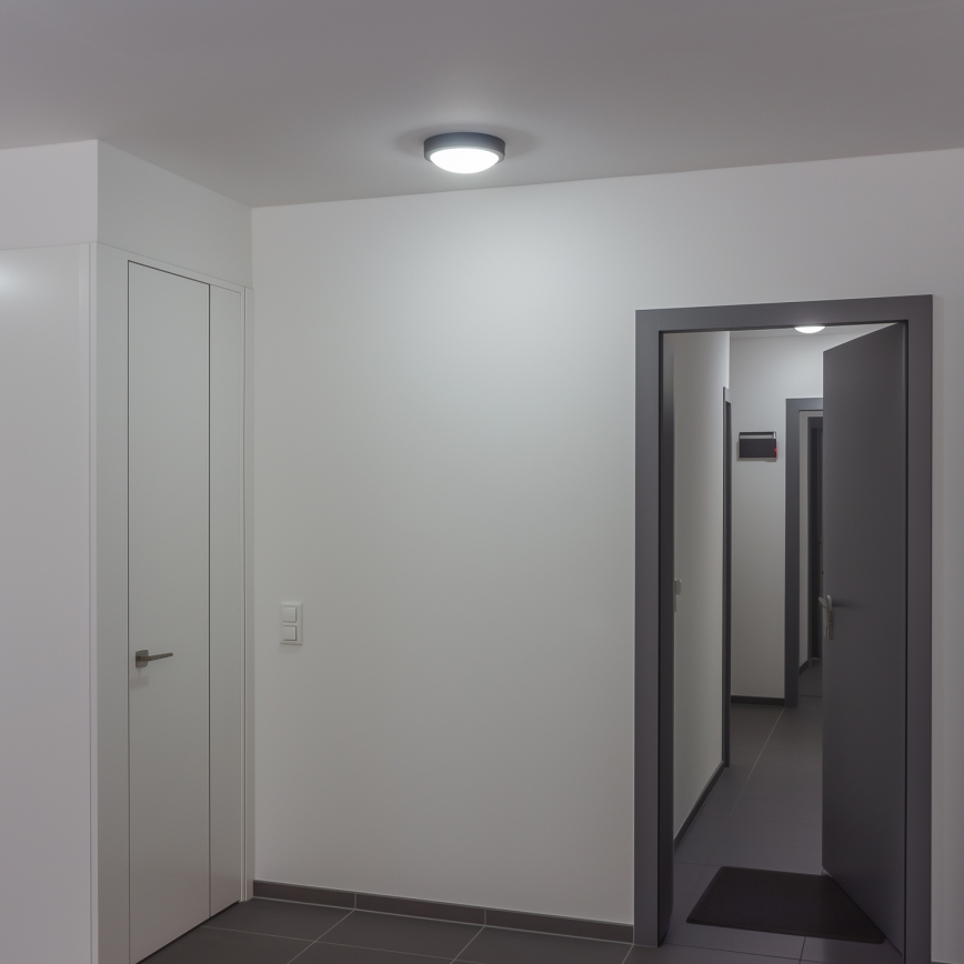 Brilagi - Iluminação de teto exterior LED LED/20W/230V diâmetro 23 cm IP54 antracite