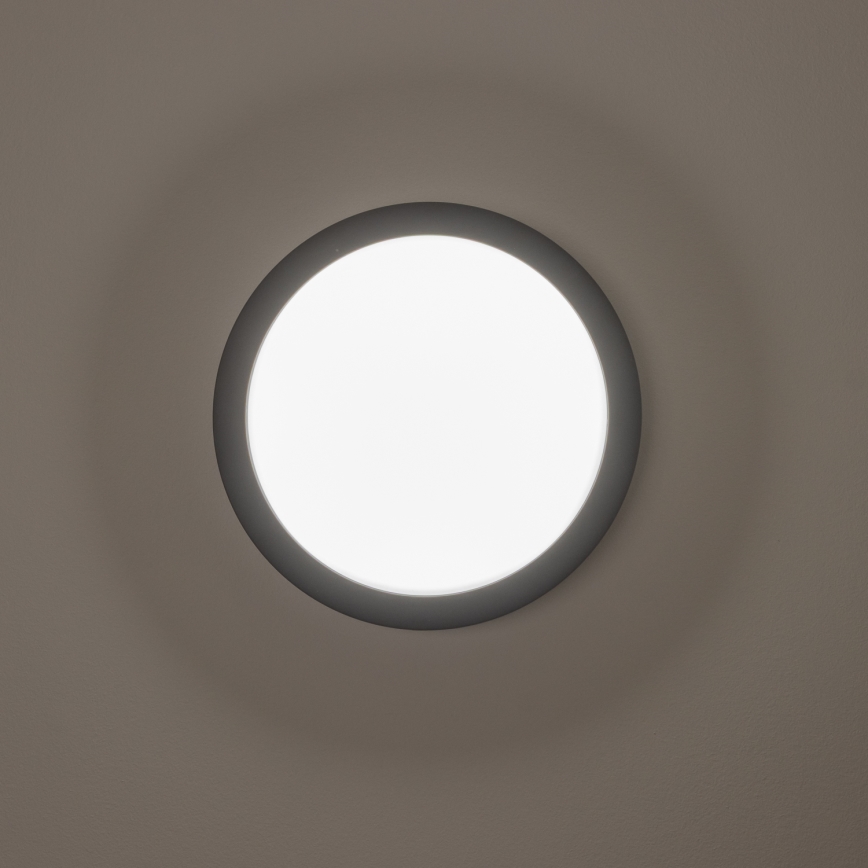 Brilagi - Iluminação de teto exterior LED LED/20W/230V diâmetro 23 cm IP54 antracite