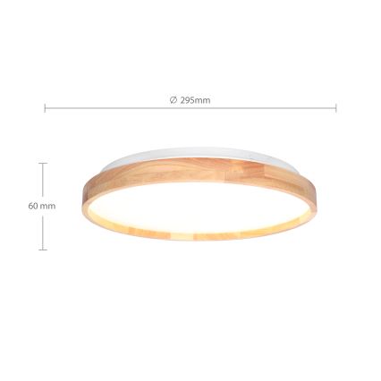 Brilagi - Iluminação de teto LED ALSON LED/24W/230V carvalho