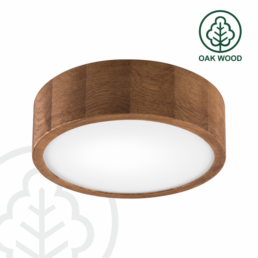 Brilagi - Iluminação de teto LED CARVALHO 1xE27/60W/230V carvalho cereja diâmetro 27 cm