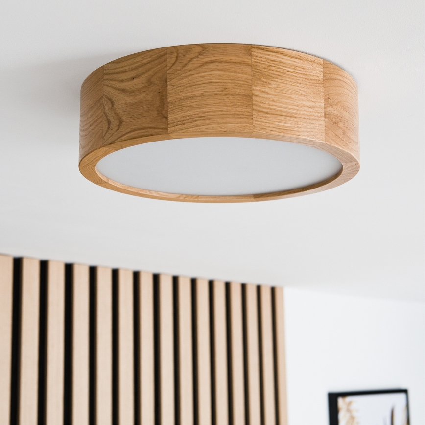 Brilagi - Iluminação de teto LED CARVALHO 1xE27/60W/230V carvalho diâmetro 27,5 cm