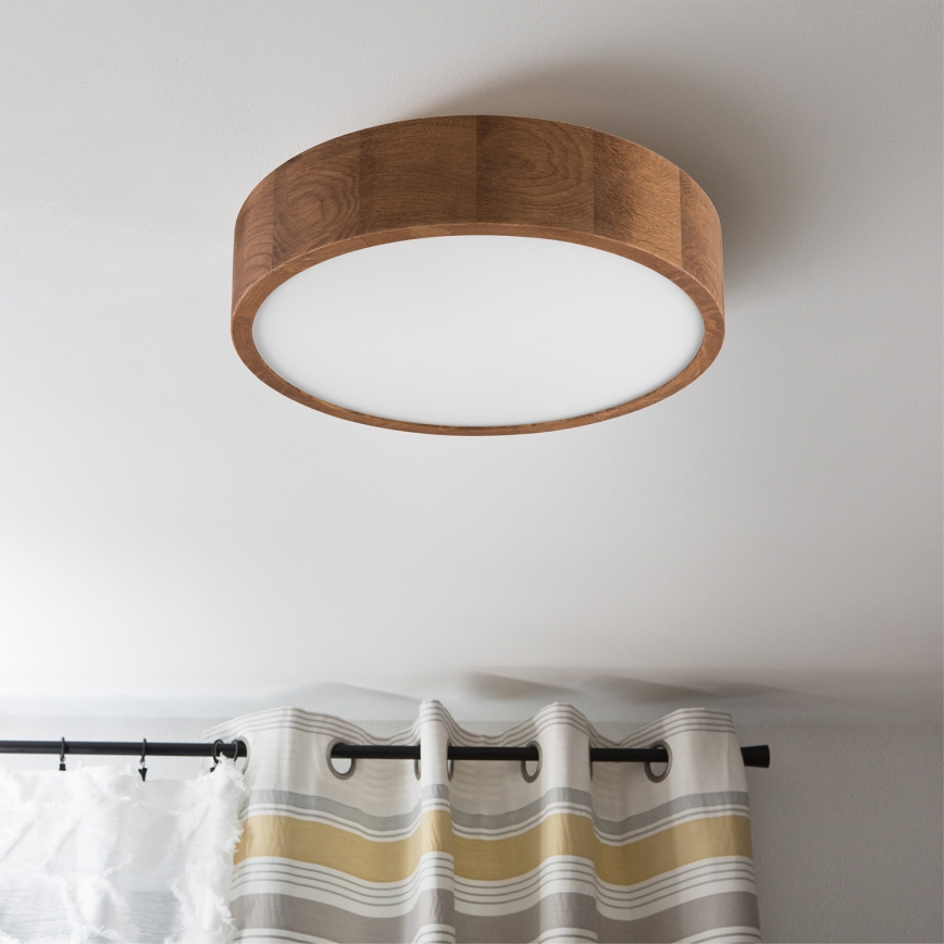 Brilagi - Iluminação de teto LED CARVALHO 2xE27/60W/230V carvalho cereja diâmetro 37 cm