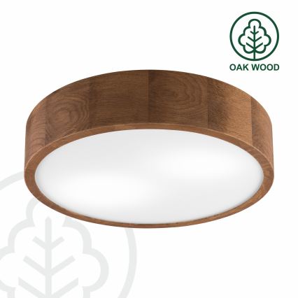 Brilagi - Iluminação de teto LED CARVALHO 2xE27/60W/230V carvalho cereja diâmetro 37 cm