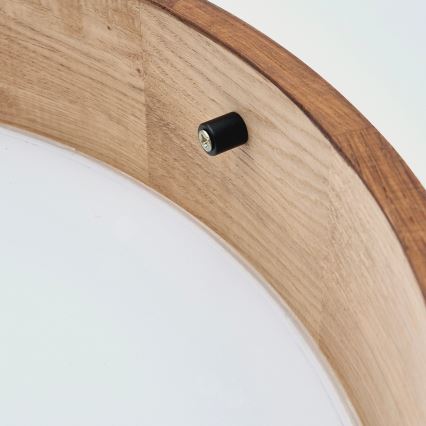 Brilagi - Iluminação de teto LED CARVALHO 2xE27/60W/230V carvalho cereja diâmetro 37 cm