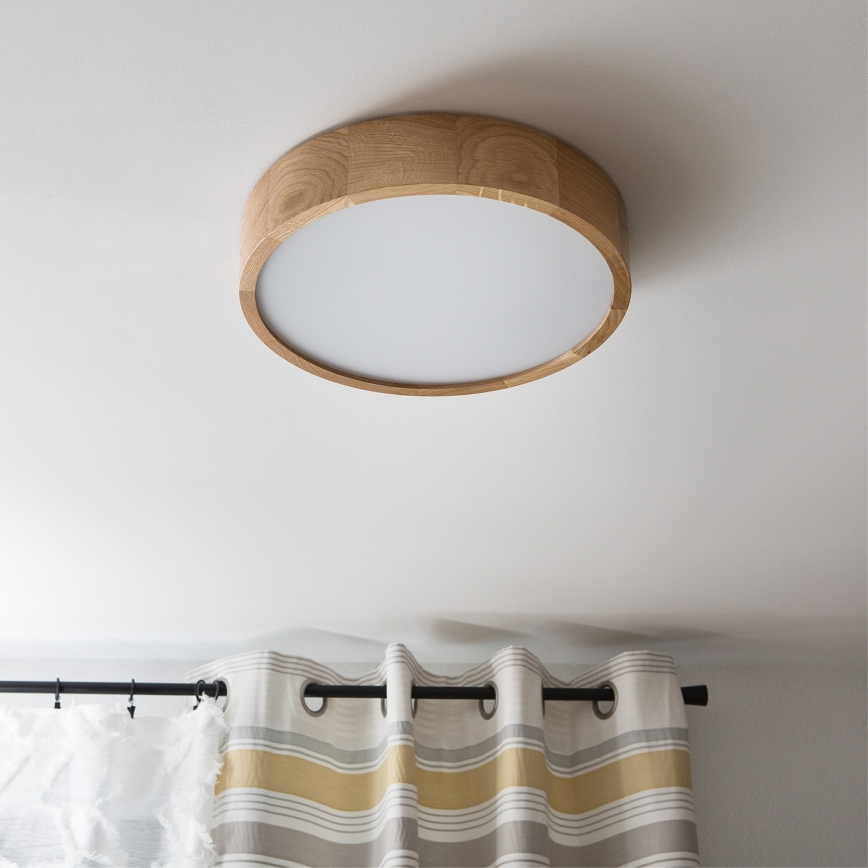 Brilagi - Iluminação de teto LED CARVALHO 2xE27/60W/230V carvalho diâmetro 37,5 cm