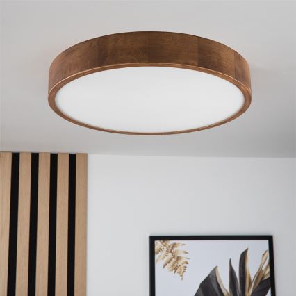 Brilagi - Iluminação de teto LED CARVALHO 3xE27/60W/230V carvalho cereja diâmetro 47 cm