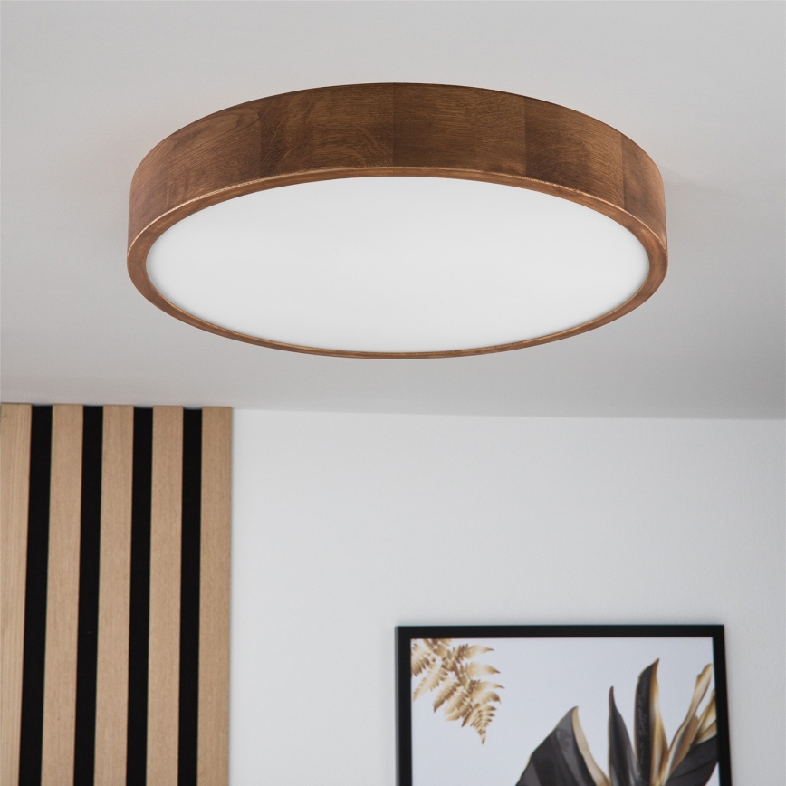Brilagi - Iluminação de teto LED CARVALHO 3xE27/60W/230V carvalho cereja diâmetro 47 cm