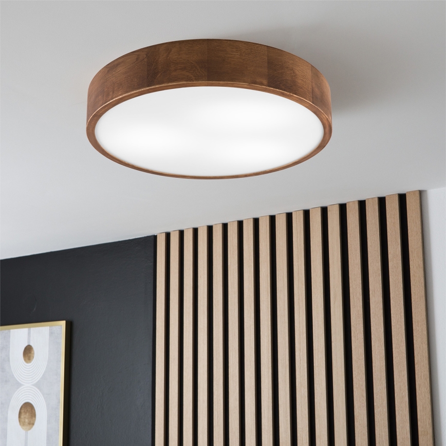 Brilagi - Iluminação de teto LED CARVALHO 3xE27/60W/230V carvalho cereja diâmetro 47 cm