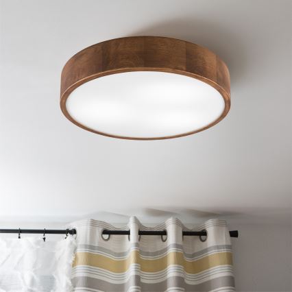 Brilagi - Iluminação de teto LED CARVALHO 3xE27/60W/230V carvalho cereja diâmetro 47 cm