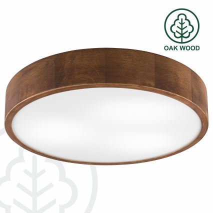 Brilagi - Iluminação de teto LED CARVALHO 3xE27/60W/230V carvalho cereja diâmetro 47 cm