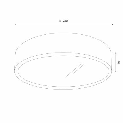 Brilagi - Iluminação de teto LED CARVALHO 3xE27/60W/230V carvalho cereja diâmetro 47 cm
