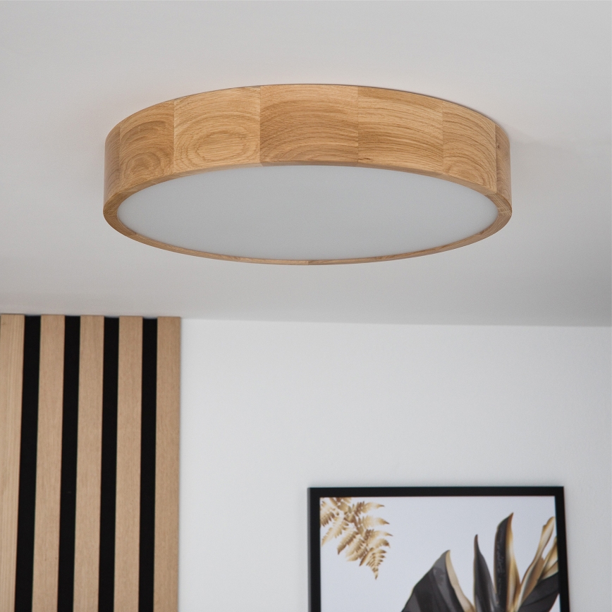 Brilagi - Iluminação de teto LED CARVALHO 3xE27/60W/230V carvalho diâmetro 47,5 cm
