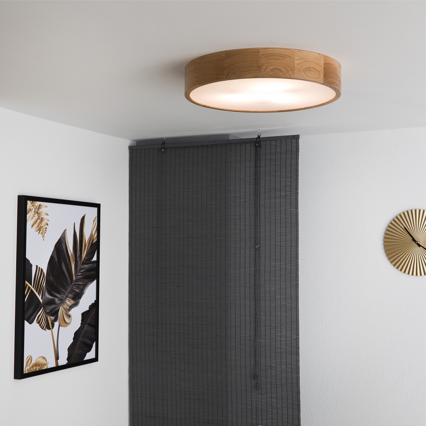 Brilagi - Iluminação de teto LED CARVALHO 3xE27/60W/230V carvalho diâmetro 47,5 cm