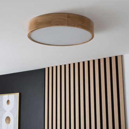 Brilagi - Iluminação de teto LED CARVALHO 3xE27/60W/230V carvalho diâmetro 47,5 cm
