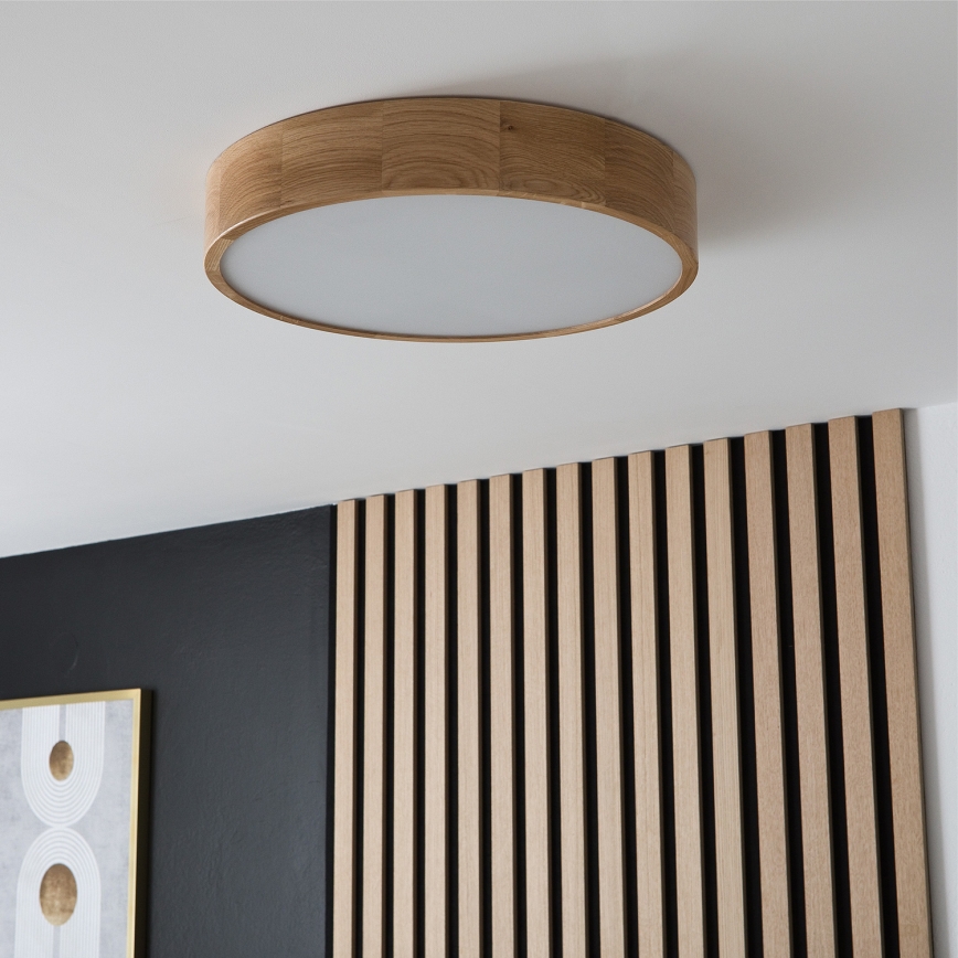 Brilagi - Iluminação de teto LED CARVALHO 3xE27/60W/230V carvalho diâmetro 47,5 cm