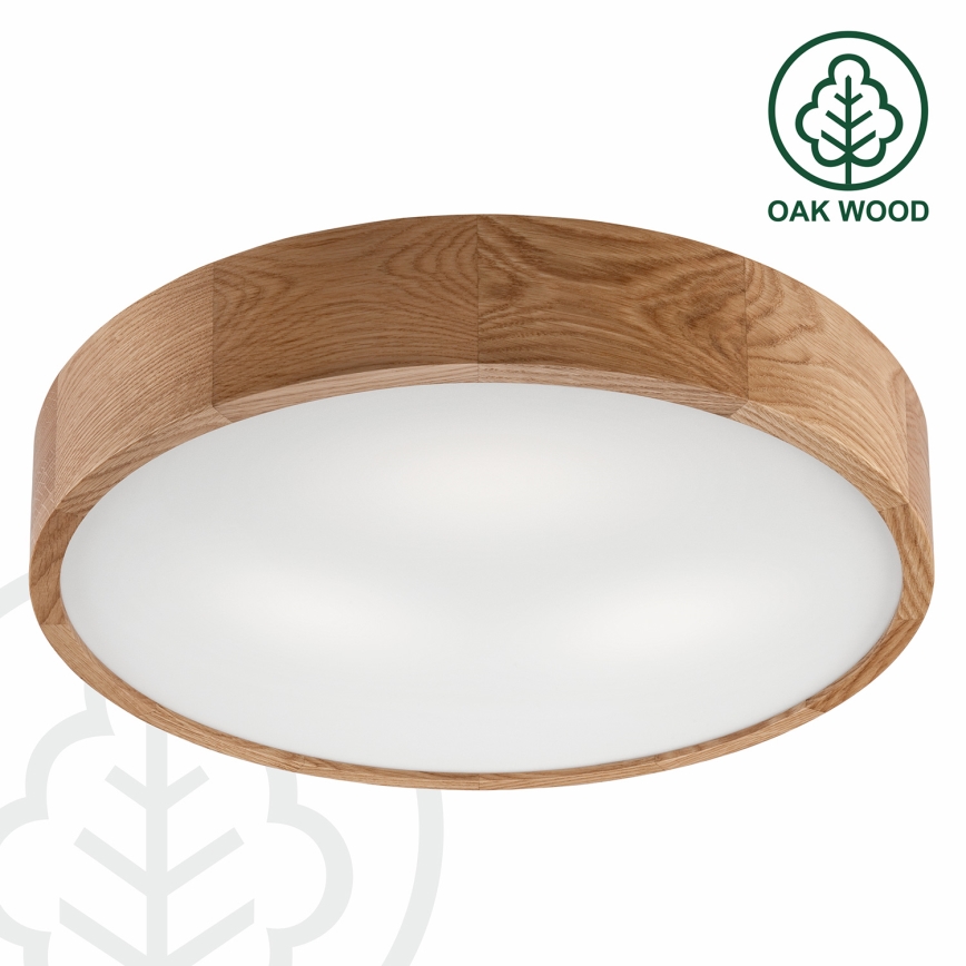 Brilagi - Iluminação de teto LED CARVALHO 3xE27/60W/230V carvalho diâmetro 47,5 cm