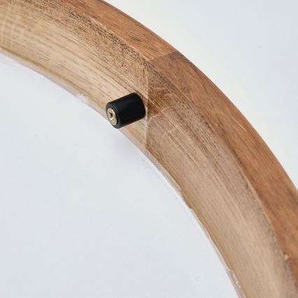 Brilagi - Iluminação de teto LED CARVALHO SLIM 1xE27/60W/230V carvalho cereja diâmetro 27 cm