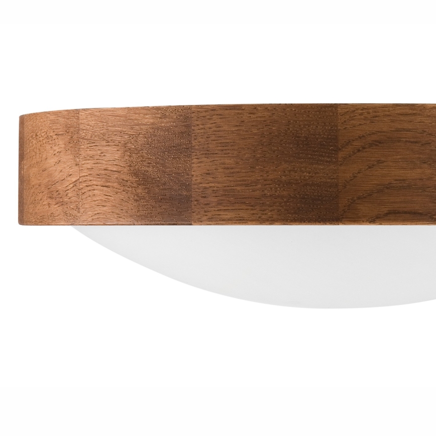Brilagi - Iluminação de teto LED CARVALHO SLIM 1xE27/60W/230V carvalho cereja diâmetro 27 cm