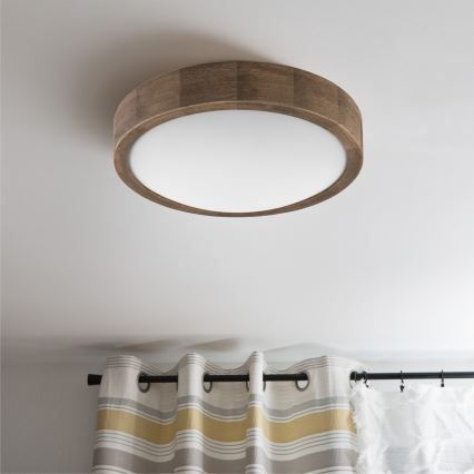 Brilagi - Iluminação de teto LED CARVALHO SLIM 1xE27/60W/230V carvalho diâmetro 27 cm