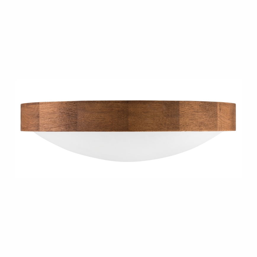 Brilagi - Iluminação de teto LED CARVALHO SLIM 2xE27/60W/230V carvalho cereja diâmetro 37 cm