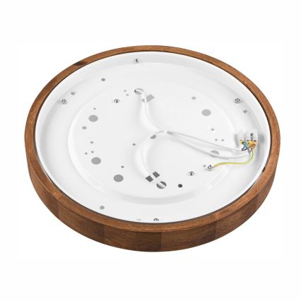 Brilagi - Iluminação de teto LED CARVALHO SLIM 2xE27/60W/230V carvalho cereja diâmetro 37 cm