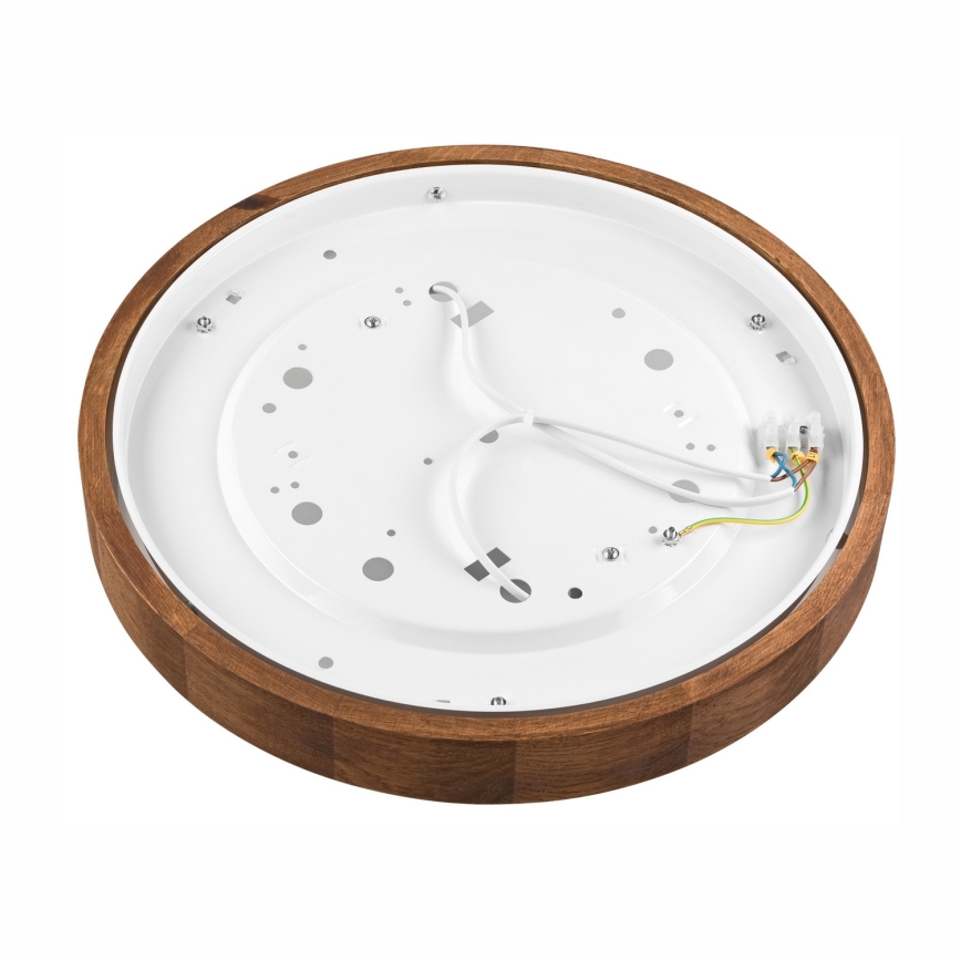 Brilagi - Iluminação de teto LED CARVALHO SLIM 2xE27/60W/230V carvalho cereja diâmetro 37 cm