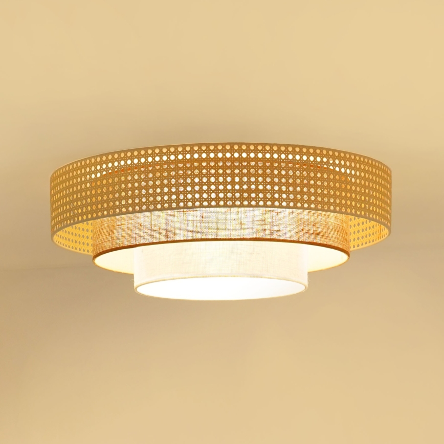 Brilagi - Iluminação de teto LED CEDAR LUNETA LED/26W/230V bege/castanho/creme