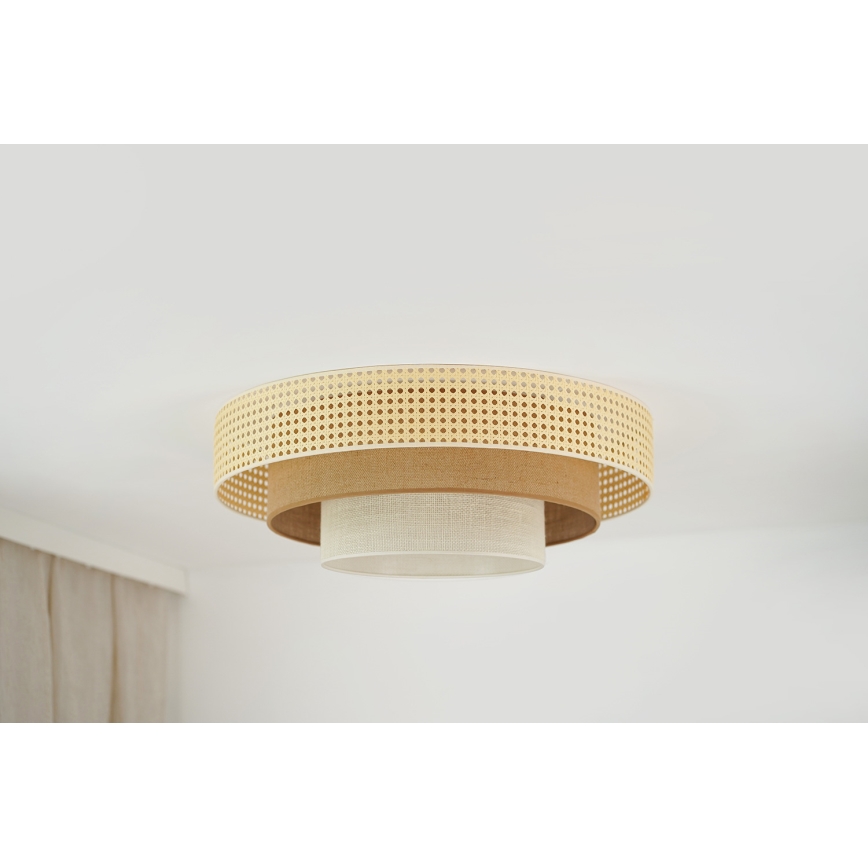 Brilagi - Iluminação de teto LED CEDAR LUNETA LED/26W/230V bege/castanho/creme