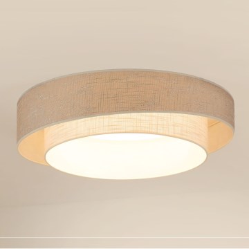 Brilagi - Iluminação de teto LED com regulação DOVER SHINE LED/24W/230V 3000/4000/6500K cinzento/creme + comando