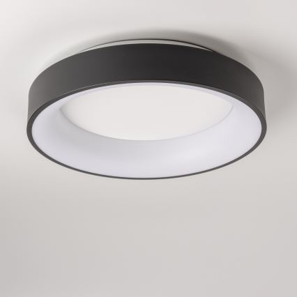 Brilagi - Iluminação de teto LED com regulação FALCON LED/40W/230V 3000-6500K preta + controlo remoto
