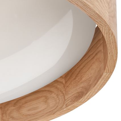 Brilagi - Iluminação de teto LED com regulação MANAROLA LED/24W/230V carvalho + CR 3000-6500K