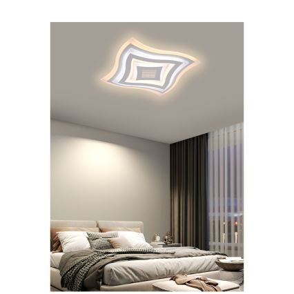 Brilagi - Iluminação de teto LED com regulação MODERN LED/102W/230V 2700-6500K + controlo remoto