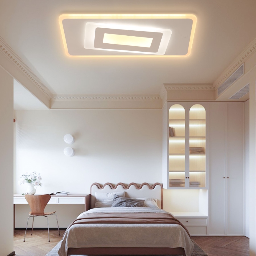 Brilagi - Iluminação de teto LED com regulação MODERN LED/51W/230V 2700-6500K 20x40 cm + comando