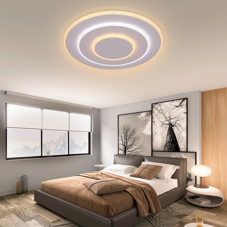 Brilagi - Iluminação de teto LED com regulação MODERN LED/58W/230V 2700-6500K diâmetro 46,3 cm + comando
