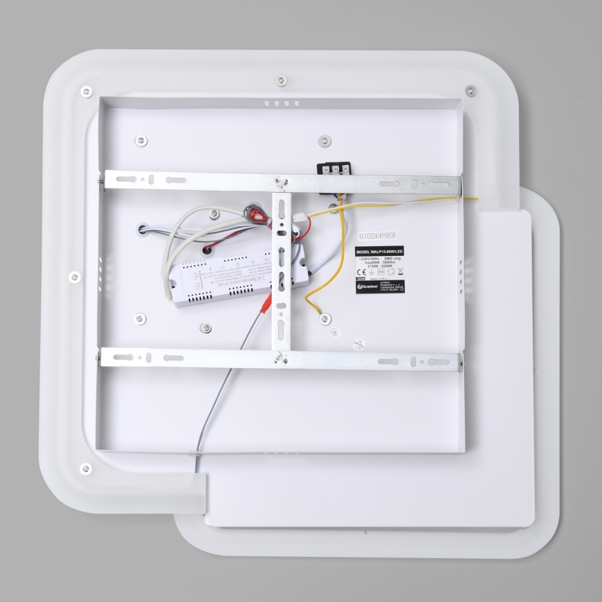Brilagi - Iluminação de teto LED com regulação MODERN LED/80W/230V 2700-6500K 52,5x52,5 cm + comando