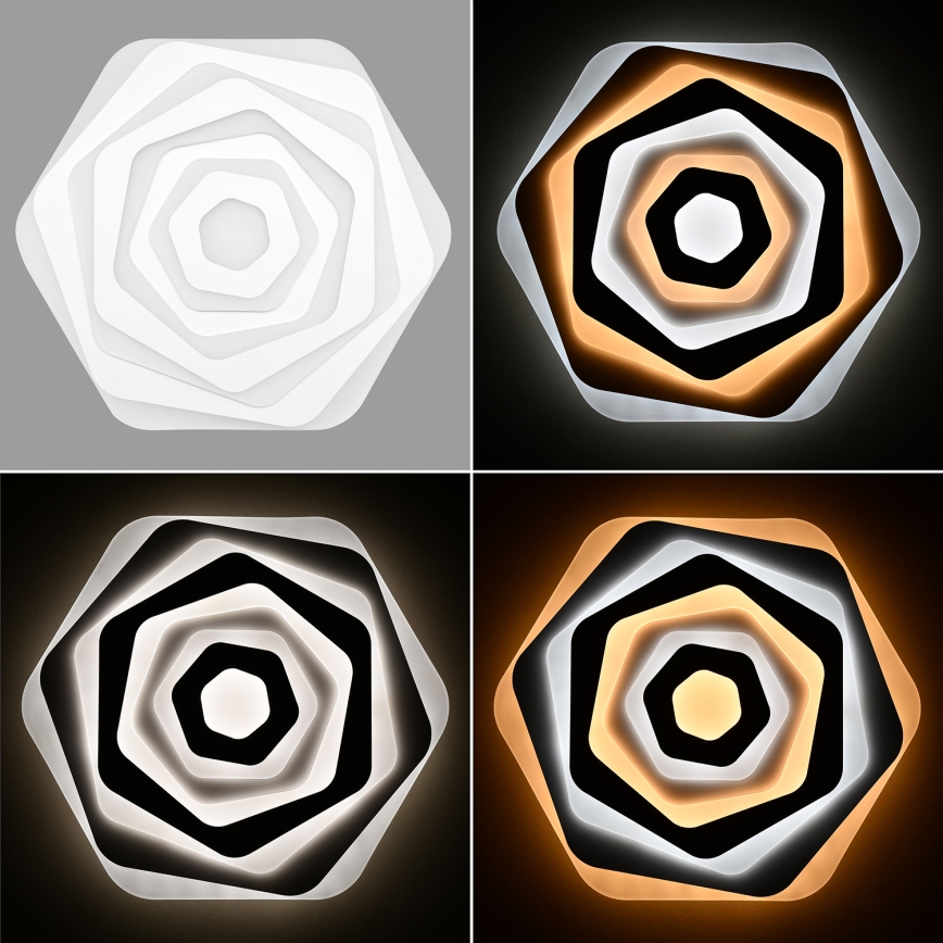 Brilagi - Iluminação de teto LED com regulação MODERN LED/85W/230V 2700-6500K diâmetro 53 cm + comando