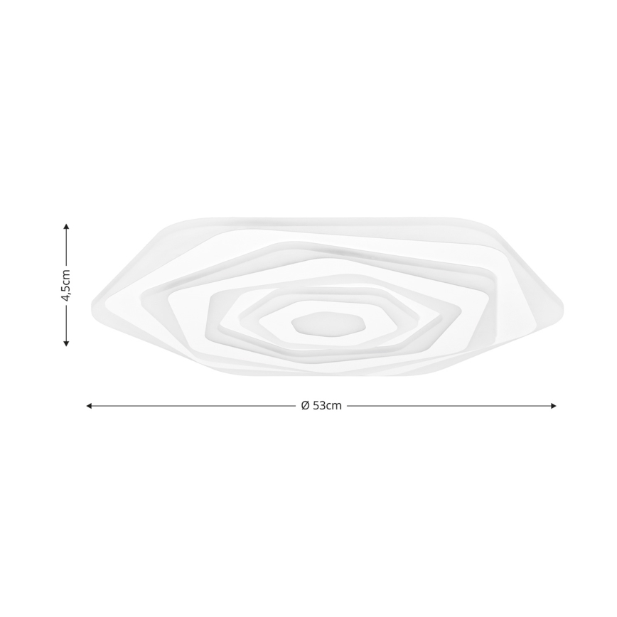Brilagi - Iluminação de teto LED com regulação MODERN LED/85W/230V 2700-6500K diâmetro 53 cm + comando
