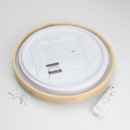 Brilagi - Iluminação de teto LED com regulação PINE LED/24W/230V + controlo remoto