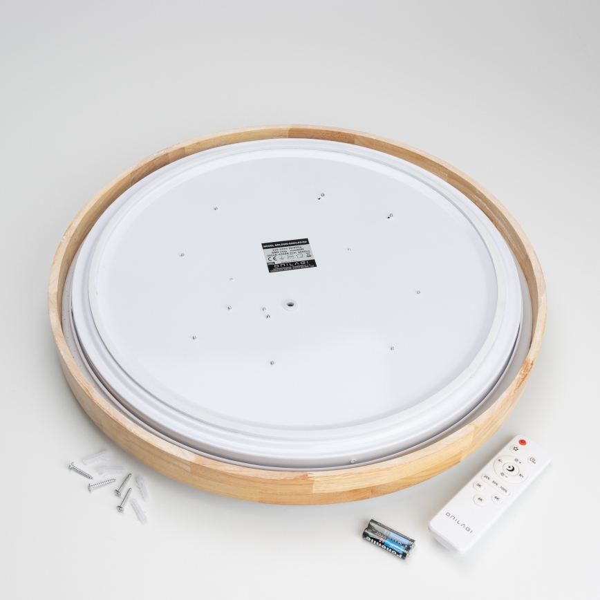 Brilagi - Iluminação de teto LED com regulação PINE LED/60W/230V + controlo remoto