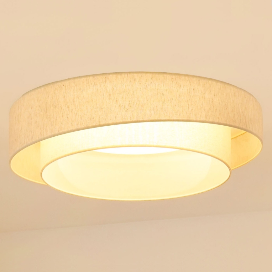 Brilagi - Iluminação de teto LED com regulação SHINE LED/24W/230V 3000/4000/6500K creme + comando